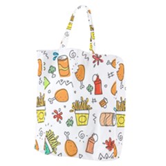 Cute Sketch Set Child Fun Funny Giant Grocery Tote