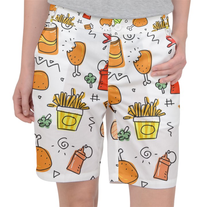 Cute Sketch Set Child Fun Funny Pocket Shorts