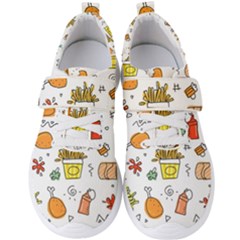 Cute Sketch Set Child Fun Funny Men s Velcro Strap Shoes