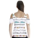 Decoration Element Style Pattern Butterfly Sleeve Cutout Tee  View2