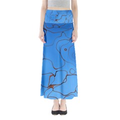 Pattern Background Abstract Full Length Maxi Skirt by Pakrebo