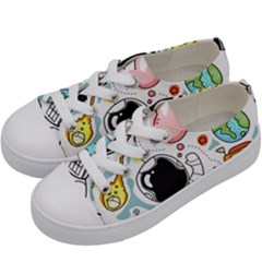 Sketch Cute Child Funny Kids  Low Top Canvas Sneakers by Pakrebo