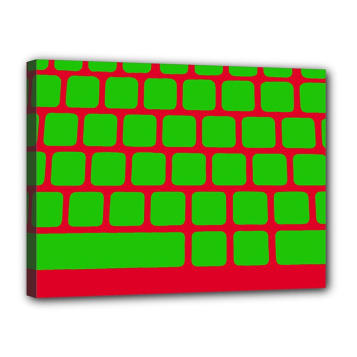 Keyboard Keys Computer Input Pc Canvas 16  x 12  (Stretched)