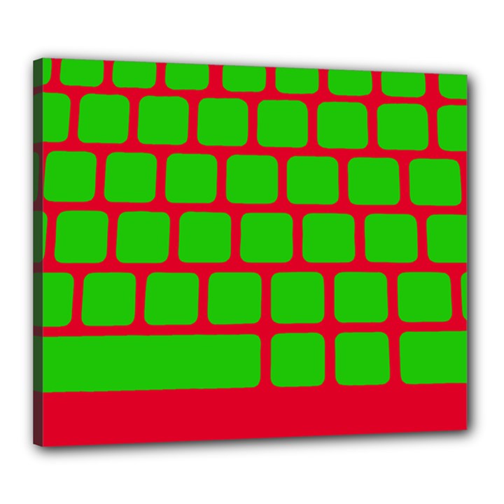 Keyboard Keys Computer Input Pc Canvas 24  x 20  (Stretched)