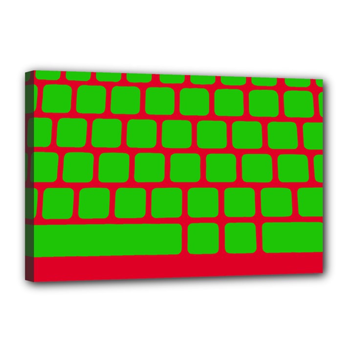 Keyboard Keys Computer Input Pc Canvas 18  x 12  (Stretched)