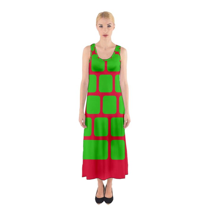 Keyboard Keys Computer Input Pc Sleeveless Maxi Dress