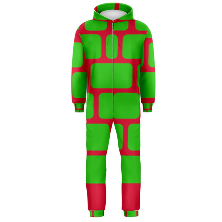 Keyboard Keys Computer Input Pc Hooded Jumpsuit (Men) 