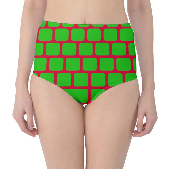 Keyboard Keys Computer Input Pc Classic High-Waist Bikini Bottoms