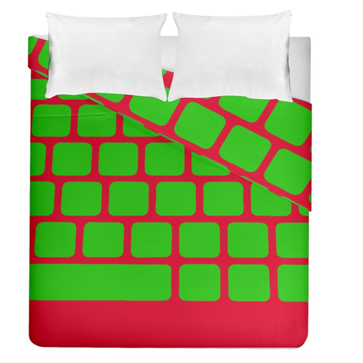 Keyboard Keys Computer Input Pc Duvet Cover Double Side (Queen Size)