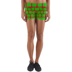 Keyboard Keys Computer Input Pc Yoga Shorts