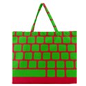 Keyboard Keys Computer Input Pc Zipper Large Tote Bag View1