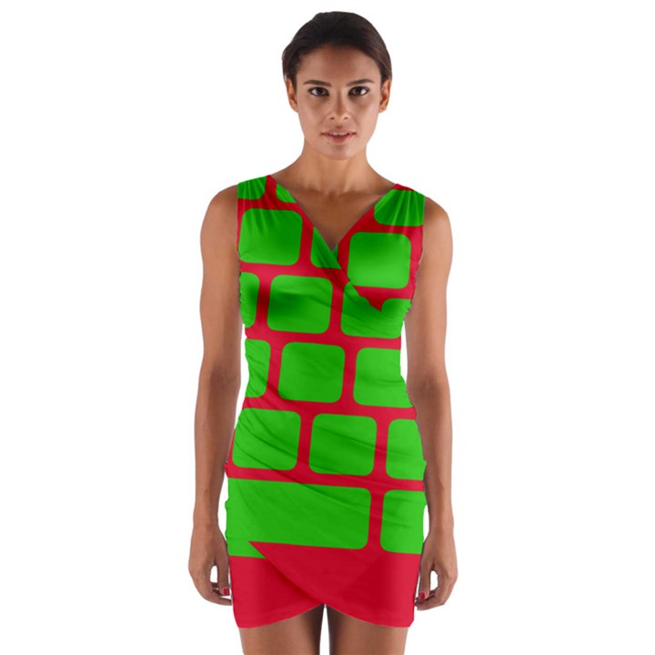 Keyboard Keys Computer Input Pc Wrap Front Bodycon Dress