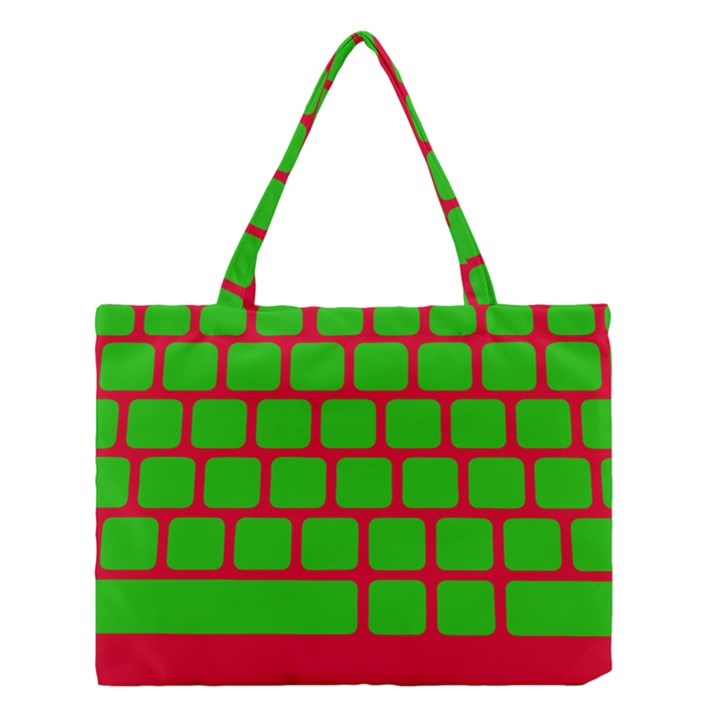 Keyboard Keys Computer Input Pc Medium Tote Bag