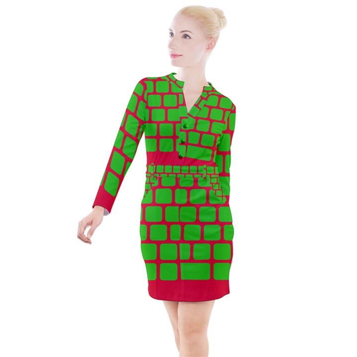 Keyboard Keys Computer Input Pc Button Long Sleeve Dress