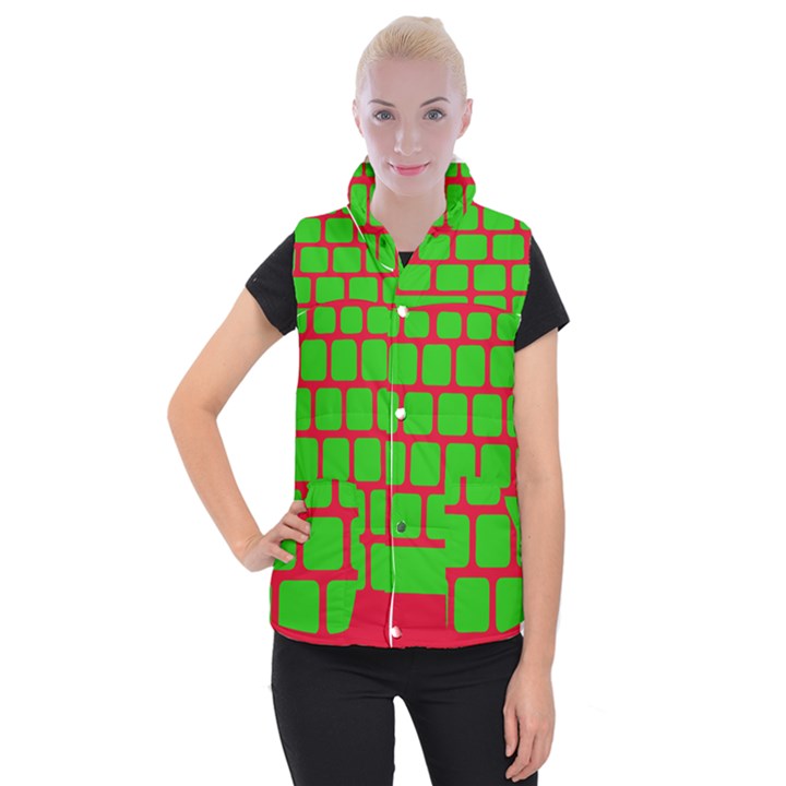 Keyboard Keys Computer Input Pc Women s Button Up Vest