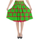 Keyboard Keys Computer Input Pc Flared Midi Skirt View1