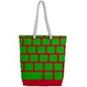 Keyboard Keys Computer Input Pc Full Print Rope Handle Tote (Small) View2