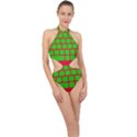 Keyboard Keys Computer Input Pc Halter Side Cut Swimsuit View1