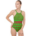 Keyboard Keys Computer Input Pc High Neck One Piece Swimsuit View1