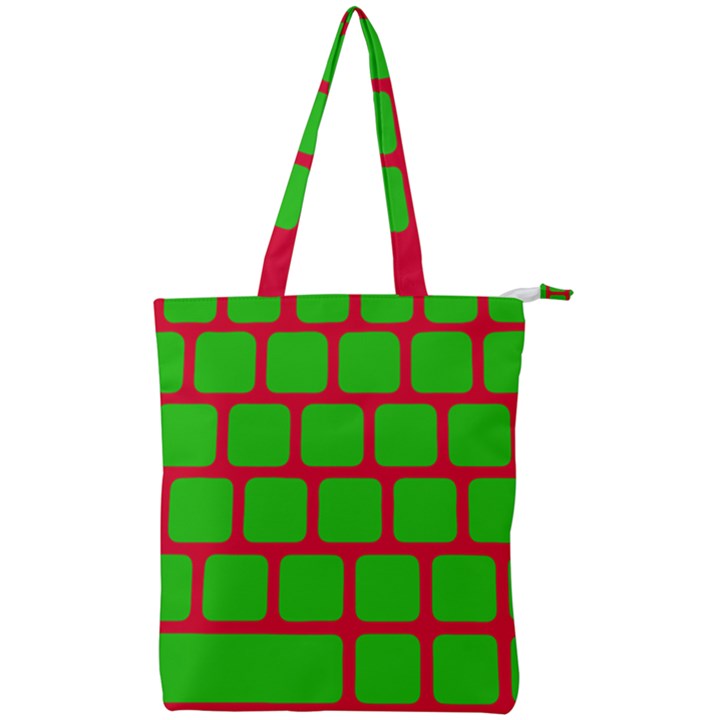 Keyboard Keys Computer Input Pc Double Zip Up Tote Bag