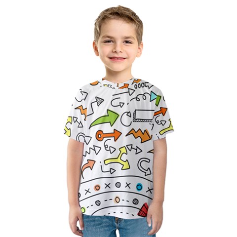 Desktop Pattern Art Graphic Design Kids  Sport Mesh Tee by Pakrebo