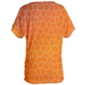 Orange Mosaic Structure Background Women s Oversized Tee View2