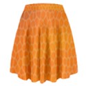 Orange Mosaic Structure Background High Waist Skirt View2