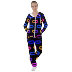 Pattern Background Structure Black Women s Tracksuit