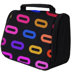 Pattern Background Structure Black Full Print Travel Pouch (big)