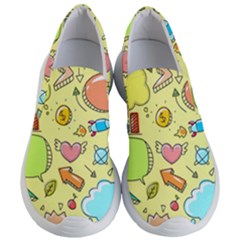 Cute Sketch Child Graphic Funny Women s Lightweight Slip Ons by Pakrebo