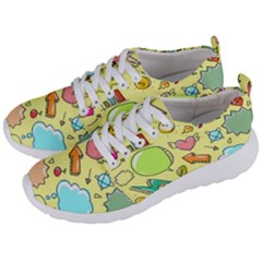 Cute Sketch Child Graphic Funny Men s Lightweight Sports Shoes by Pakrebo