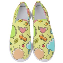 Cute Sketch Child Graphic Funny Men s Slip On Sneakers