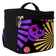 Seamless Halloween Day Of The Dead Make Up Travel Bag (small)