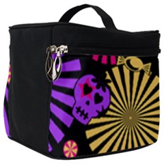 Seamless Halloween Day Of The Dead Make Up Travel Bag (big)