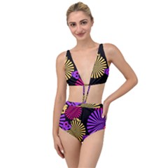 Seamless Halloween Day Of The Dead Tied Up Two Piece Swimsuit by Pakrebo