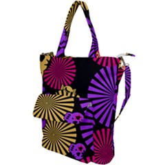 Seamless Halloween Day Of The Dead Shoulder Tote Bag by Pakrebo