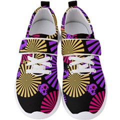 Seamless Halloween Day Of The Dead Men s Velcro Strap Shoes