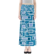 Geometric Rectangle Shape Linear Full Length Maxi Skirt by Pakrebo