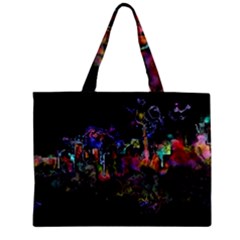 Grunge Paint Splatter Splash Ink Zipper Mini Tote Bag by Pakrebo