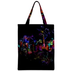 Grunge Paint Splatter Splash Ink Zipper Classic Tote Bag by Pakrebo