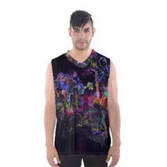 Grunge Paint Splatter Splash Ink Men s Basketball Tank Top by Pakrebo