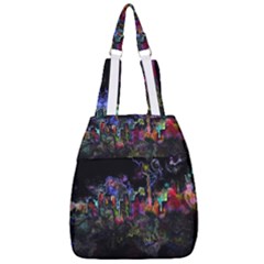 Grunge Paint Splatter Splash Ink Center Zip Backpack by Pakrebo