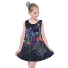 Grunge Paint Splatter Splash Ink Kids  Summer Dress by Pakrebo