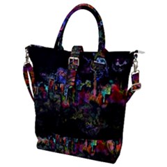 Grunge Paint Splatter Splash Ink Buckle Top Tote Bag by Pakrebo