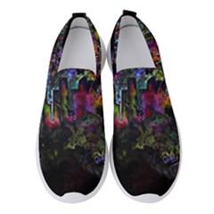 Grunge Paint Splatter Splash Ink Women s Slip On Sneakers by Pakrebo