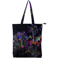 Grunge Paint Splatter Splash Ink Double Zip Up Tote Bag by Pakrebo