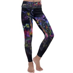 Grunge Paint Splatter Splash Ink Kids  Lightweight Velour Classic Yoga Leggings