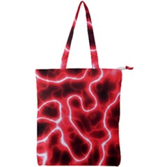 Pattern Background Abstract Double Zip Up Tote Bag