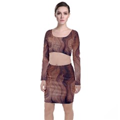 Pattern Background Structure Top And Skirt Sets by Pakrebo