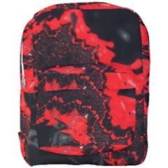 Red Black Fractal Mandelbrot Art Wallpaper Full Print Backpack by Pakrebo